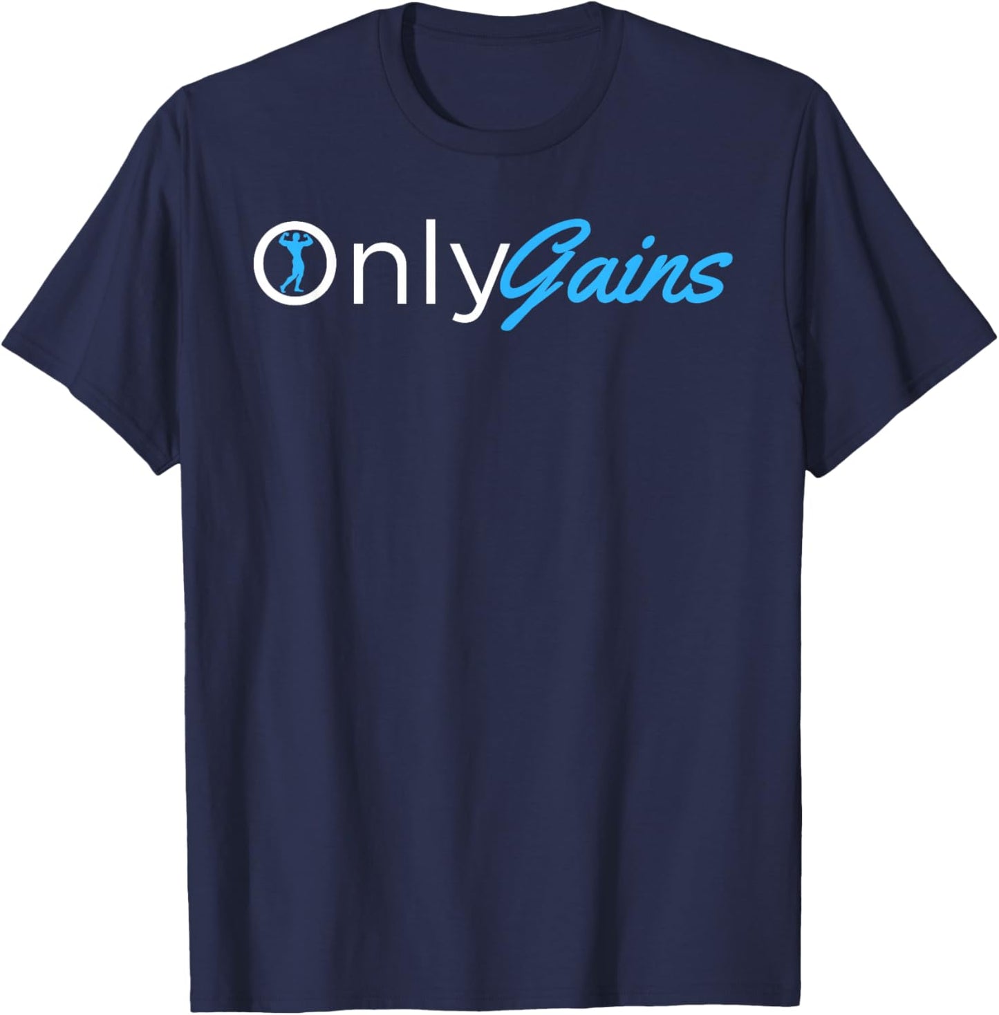 Only Gains - OnlyGains Funny Men's Fitness Bodybuilding T-Shirt - T-Shirt | Navy