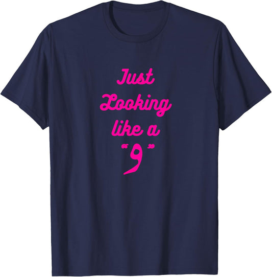 Just looking wow design T-Shirt - T-Shirt | Navy