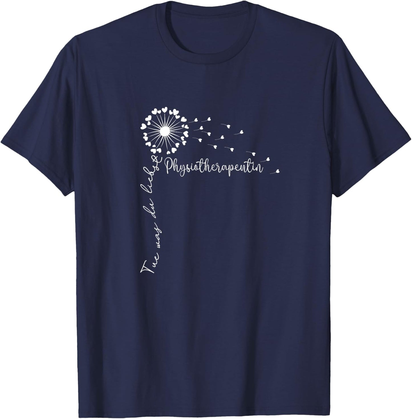Women's Tue What You Love Movement Therapy Women's Physiotherapist , black T-Shirt - T-Shirt | Navy