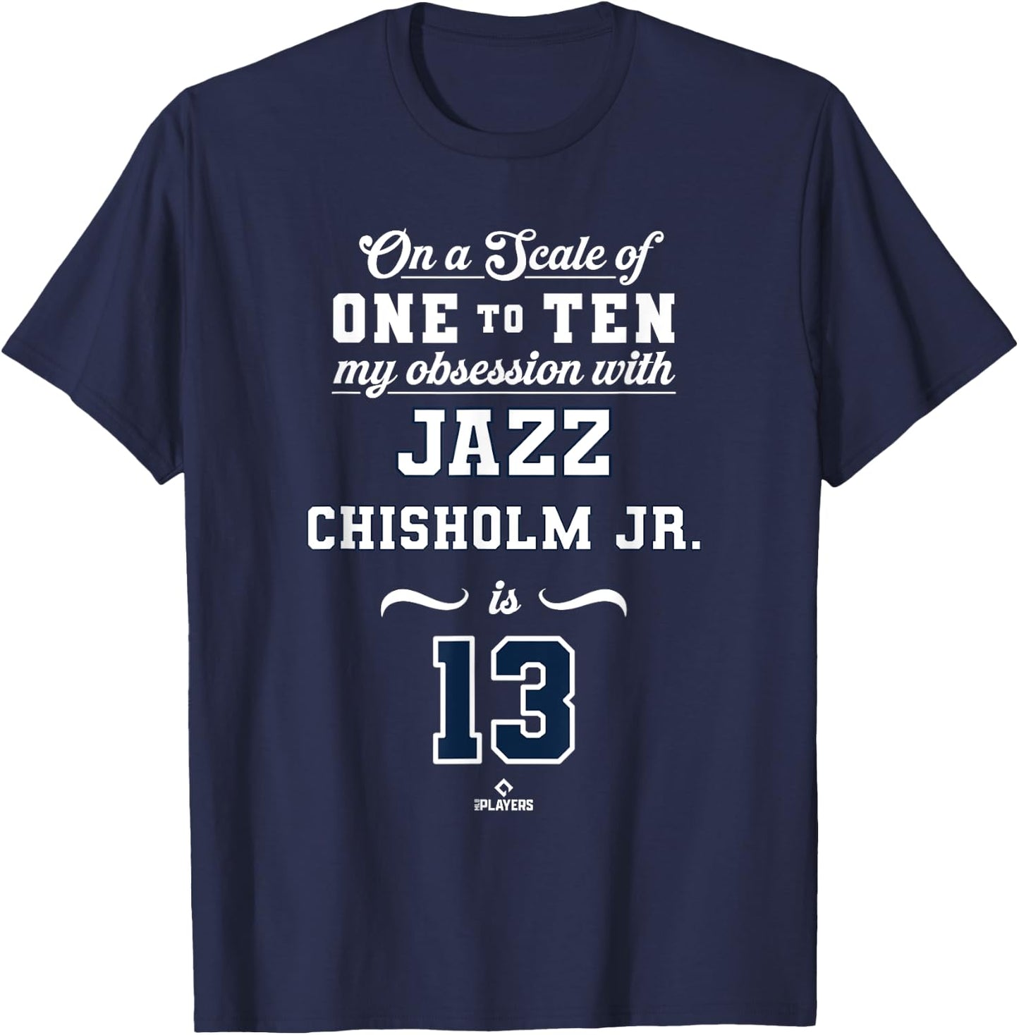 Obsession Jazz Chisholm Jr 13 New York MLBPA T-Shirt - T-Shirt | Navy