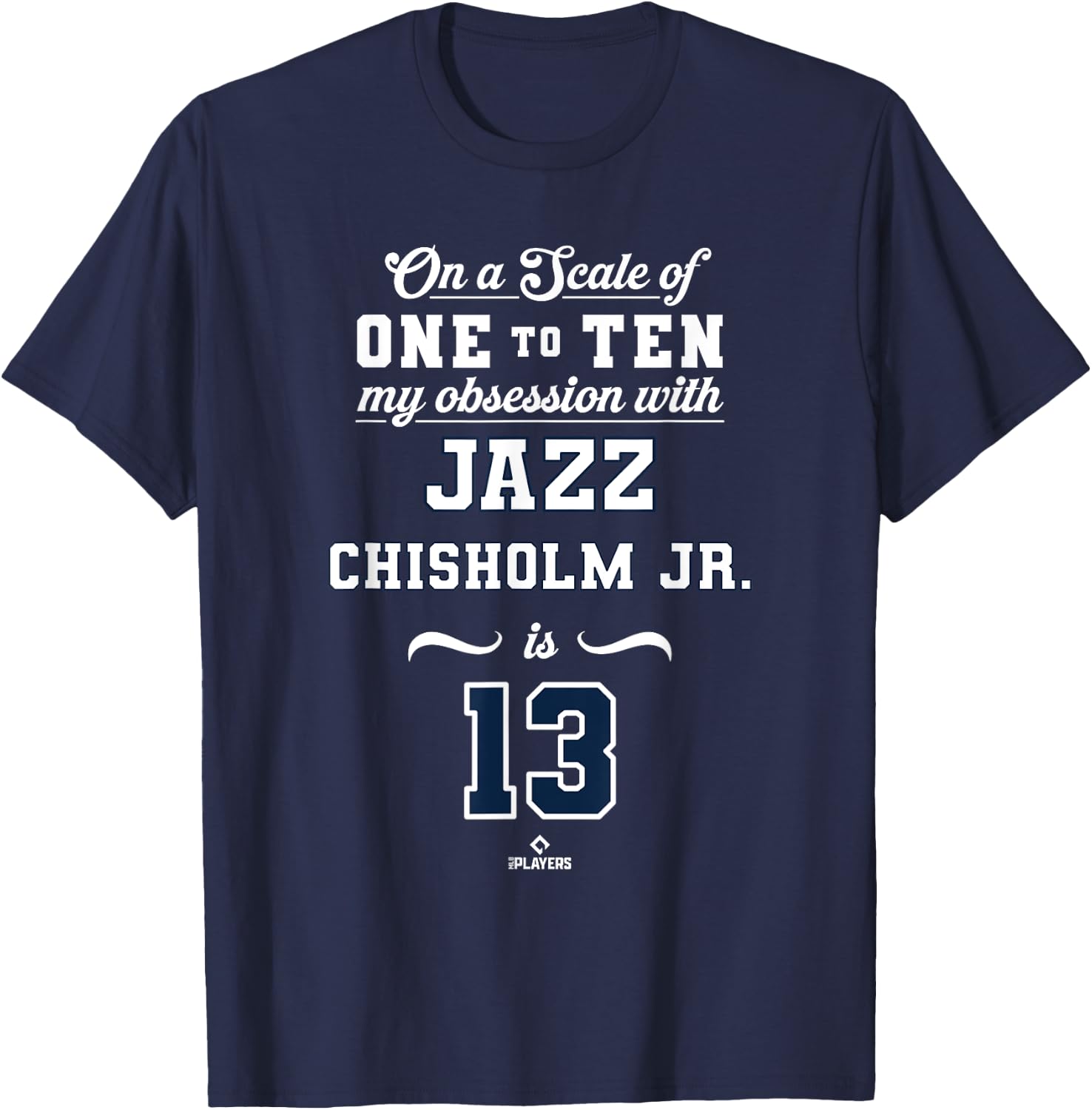 Obsession Jazz Chisholm Jr 13 New York MLBPA T-Shirt - T-Shirt | Navy