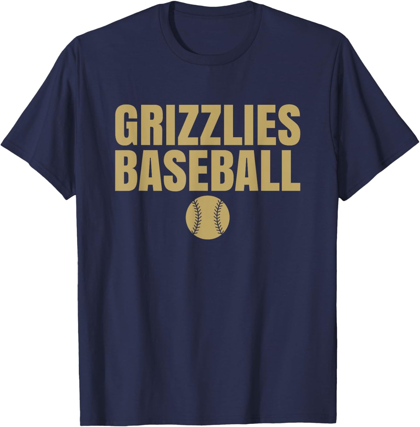 Logan Grizzlies Baseball T-Shirt - T-Shirt | Navy