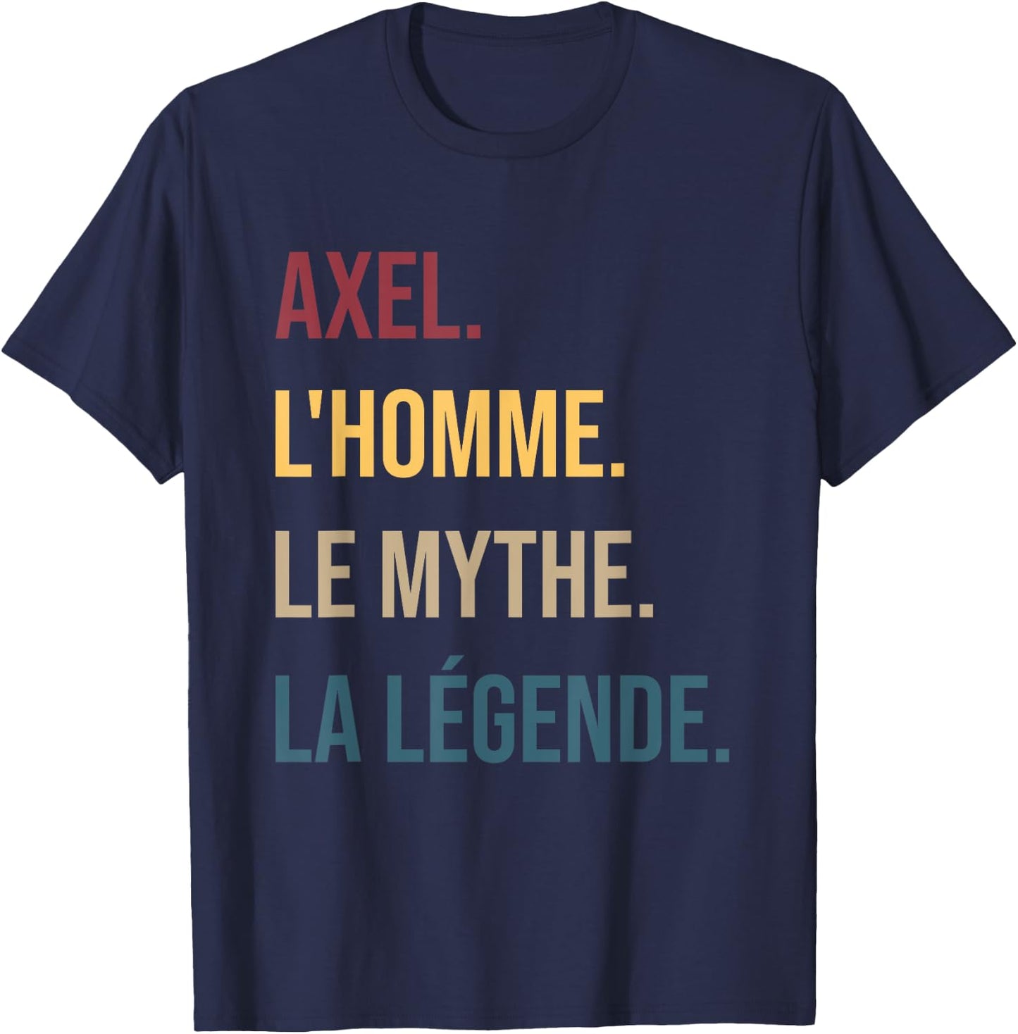Axel Men's Myth Legend Custom Gift Axel T-Shirt - T-Shirt | Navy
