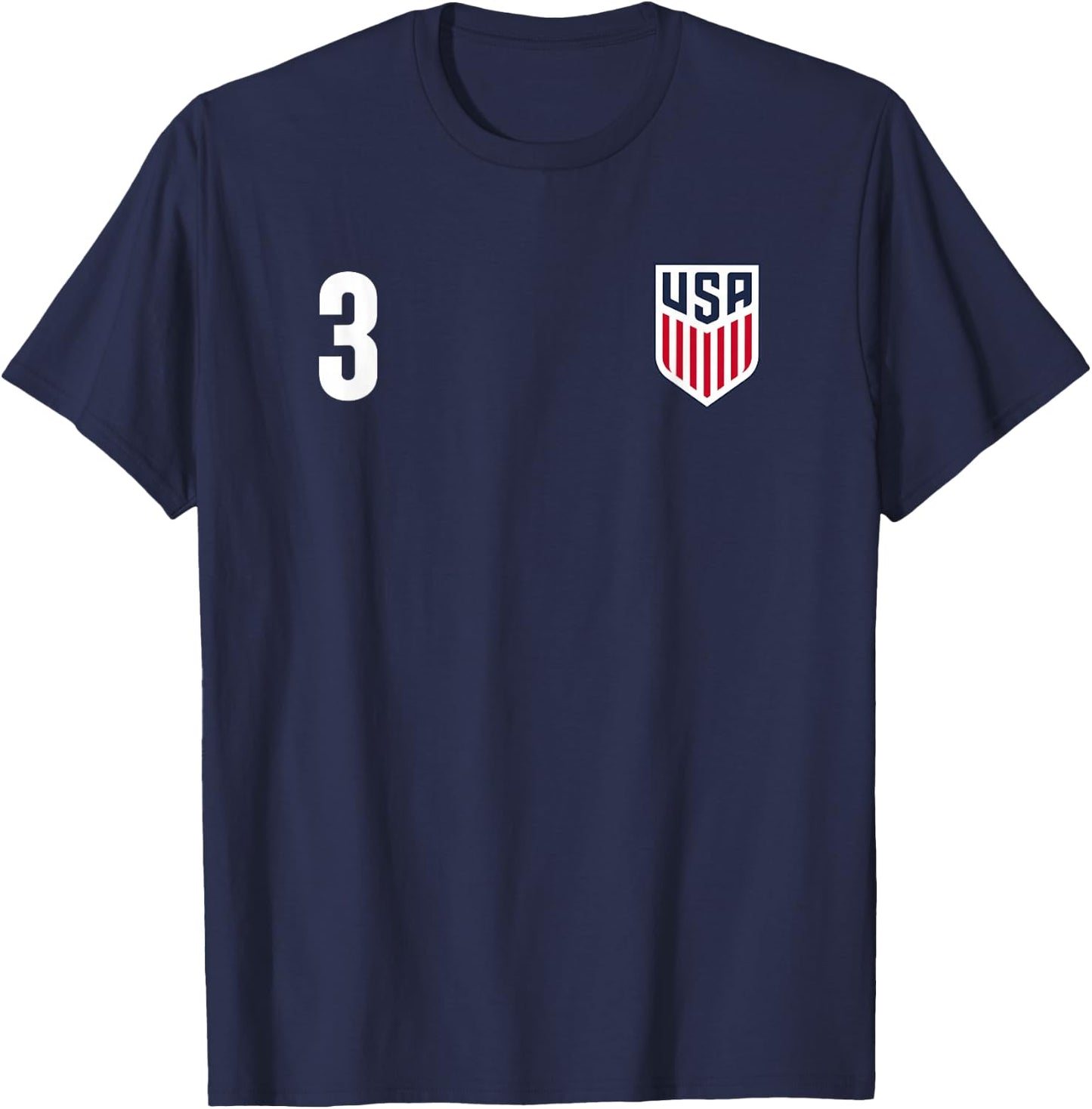 Officially Licensed US Soccer Chris Richards, Legacy #3 T-Shirt - T-Shirt | Navy