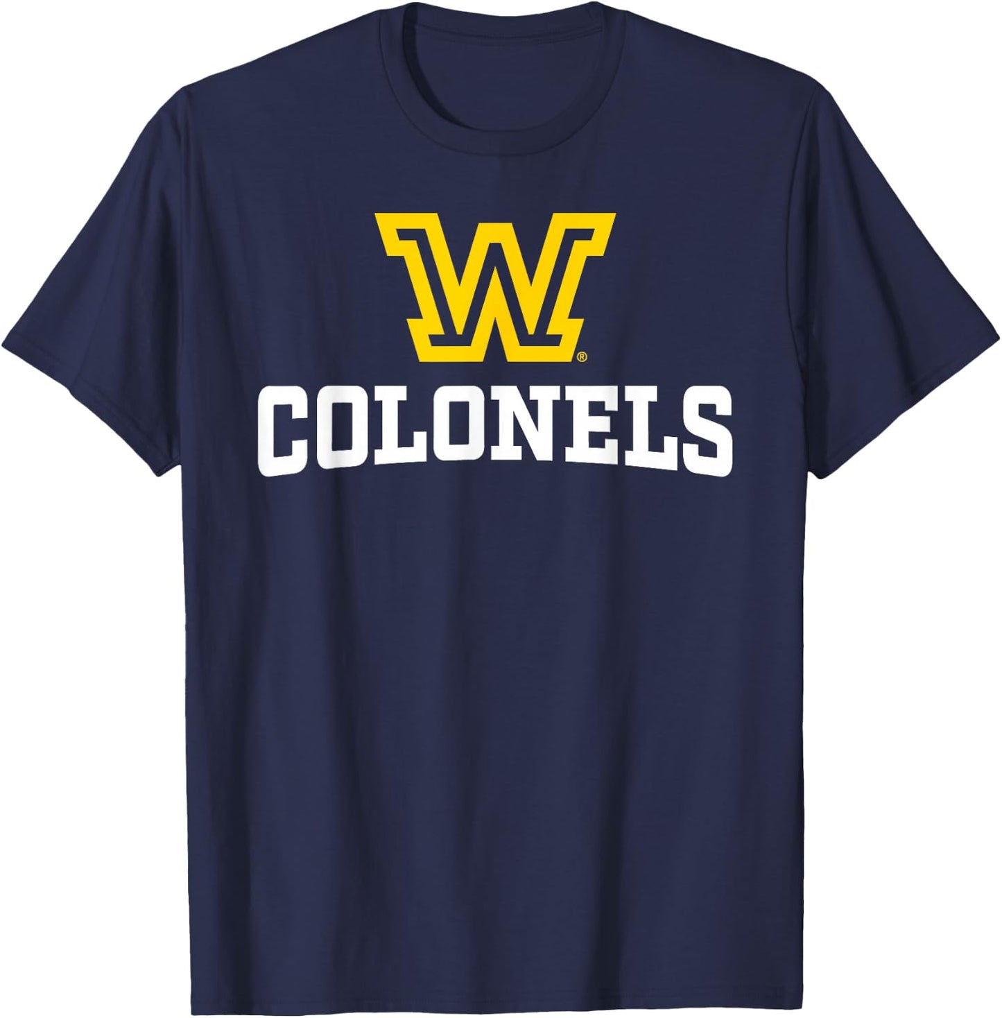 Wilkes University Colonels W Mark T-Shirt - T-Shirt | Navy