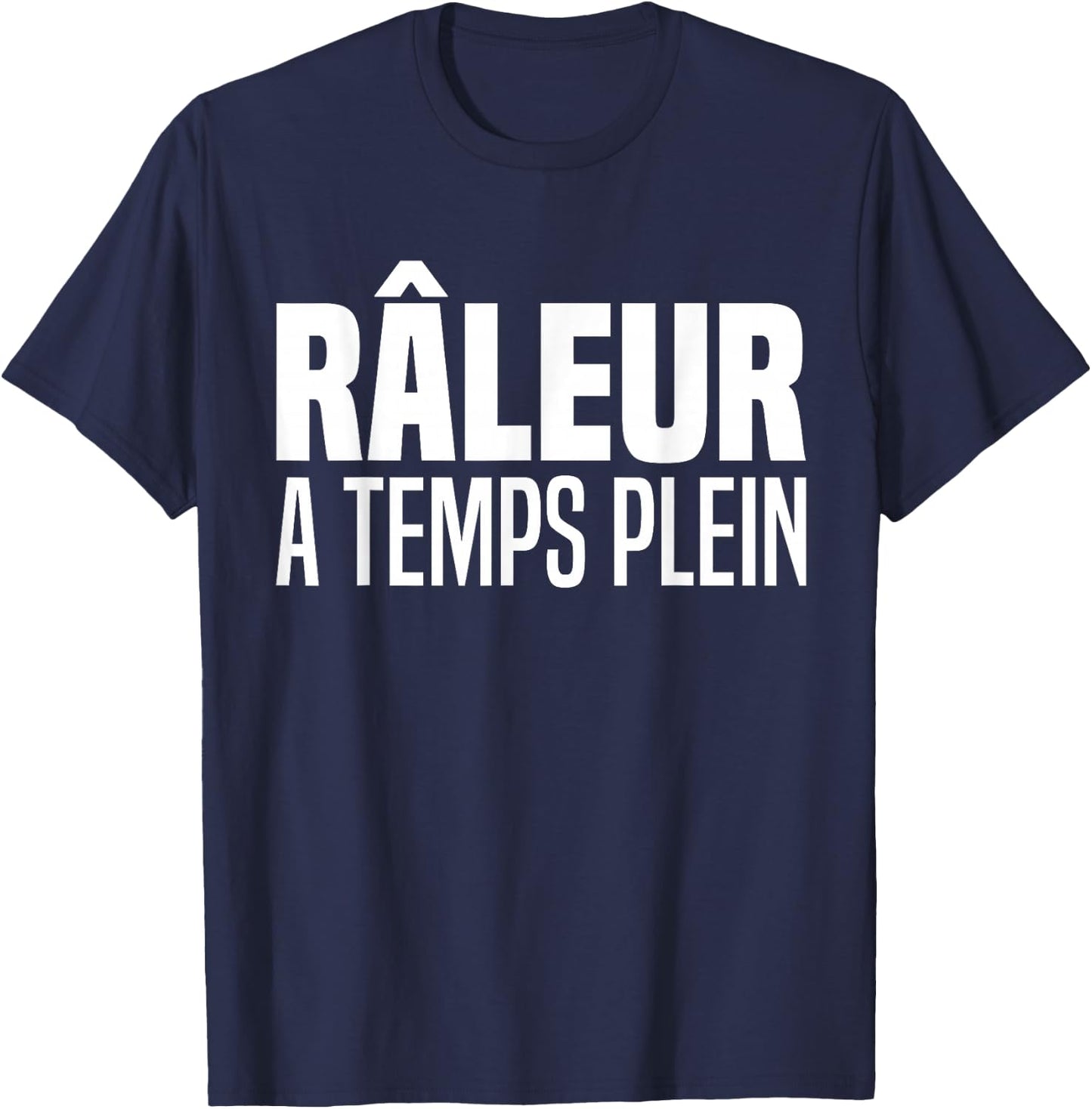 Railer Full Time Humor Super Burning Full Time Funny , Black, S T-Shirt - T-Shirt | Navy