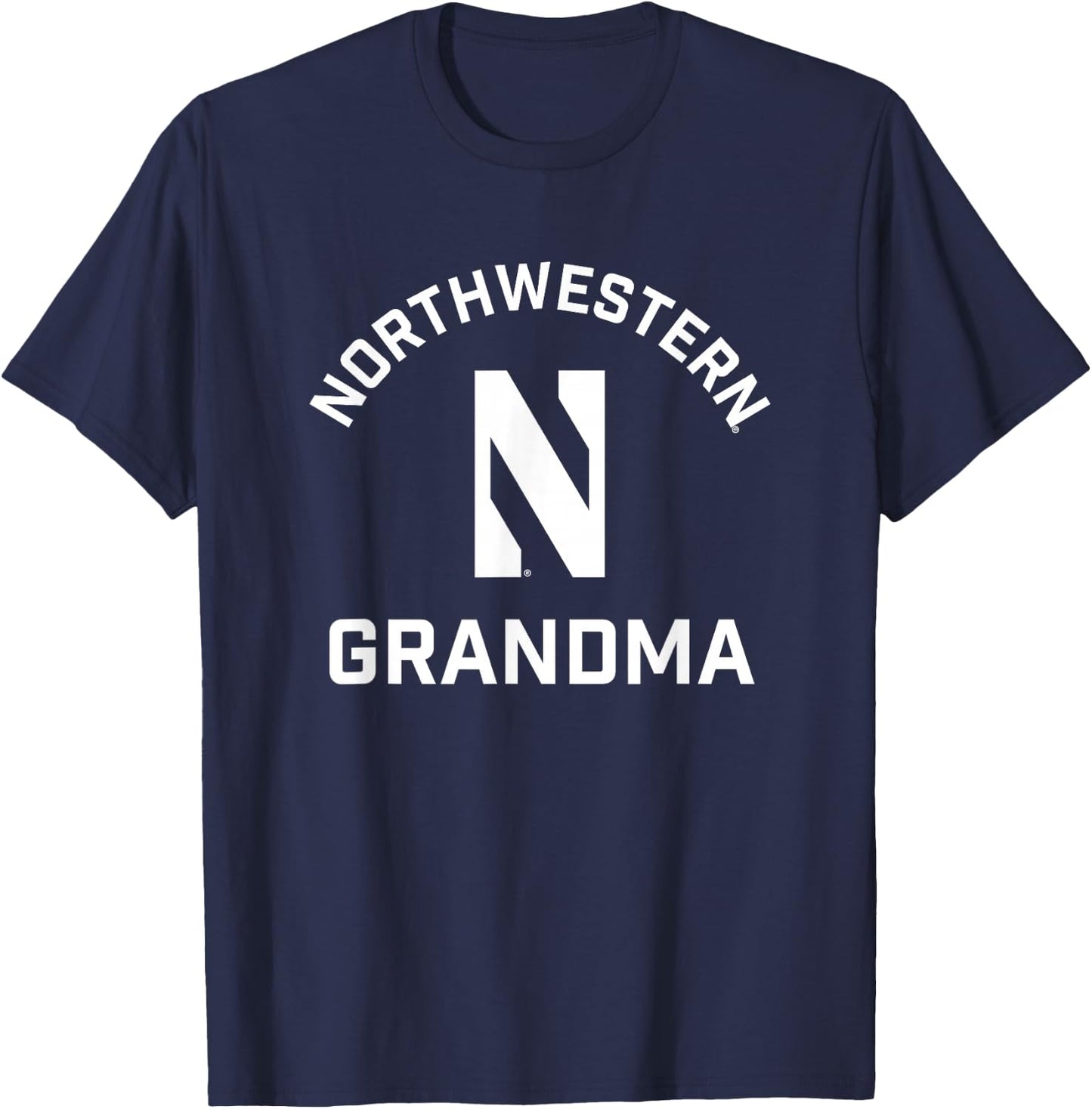 Northwestern University Wildcats Arched Grandma T-Shirt - T-Shirt | Navy