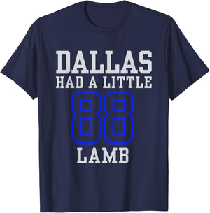 Dallas Had A Little Lamb Sport Design Apparel T-Shirt - T-Shirt | Navy