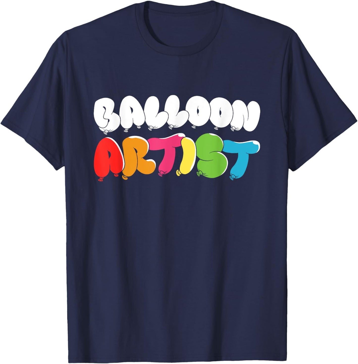 Funny Balloon Artist Twister Animal Twisting Balloons Lovers T-Shirt - T-Shirt | Navy