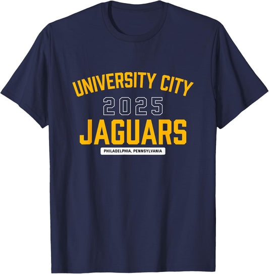 University City Jaguars Philadelphia, Pennsylvania 2025 T-Shirt - T-Shirt | Navy