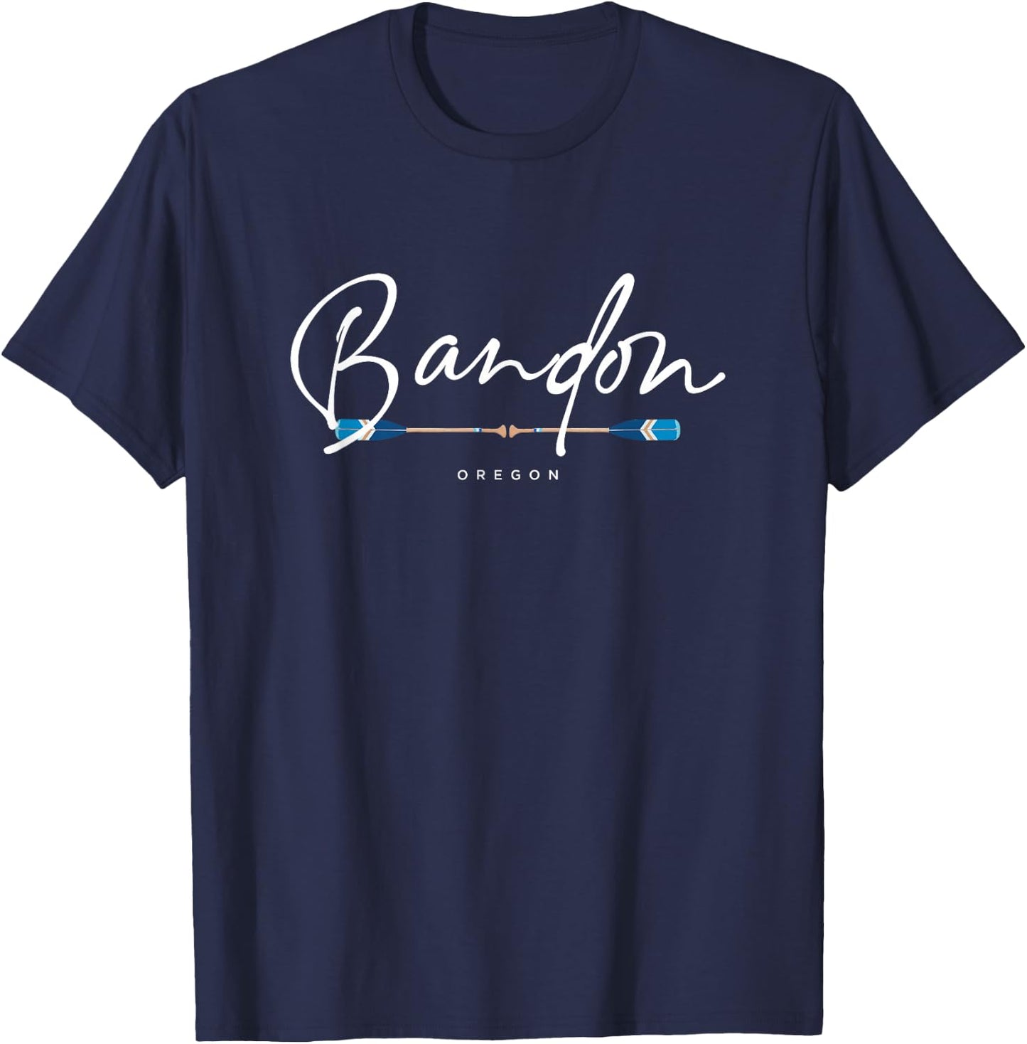Bandon Oregon Oars Graphic T-Shirt - T-Shirt | Navy