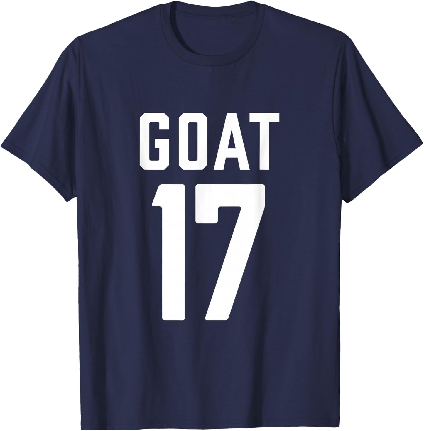 Retro Sports | Greatest Of All Time Number 17 T-Shirt - T-Shirt | Navy