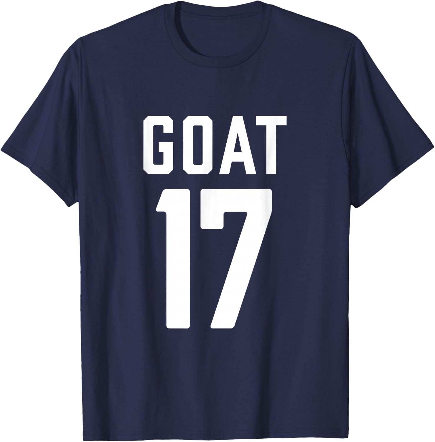 Retro Sports | Greatest Of All Time Number 17 T-Shirt - T-Shirt | Navy