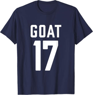 Retro Sports | Greatest Of All Time Number 17 T-Shirt - T-Shirt | Navy