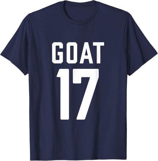 Retro Sports | Greatest Of All Time Number 17 T-Shirt - T-Shirt | Navy