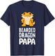 Bearded Dragon Papa Reptile Owner Bearded Dragon Dad T-Shirt - T-Shirt | Navy