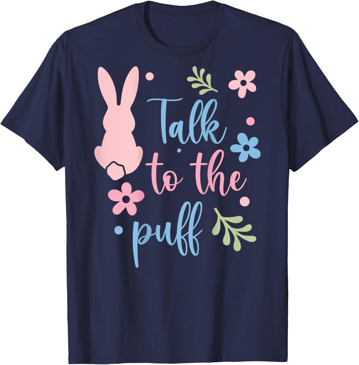 Talk To The Puff Rabbit T-Shirt - T-Shirt | Navy
