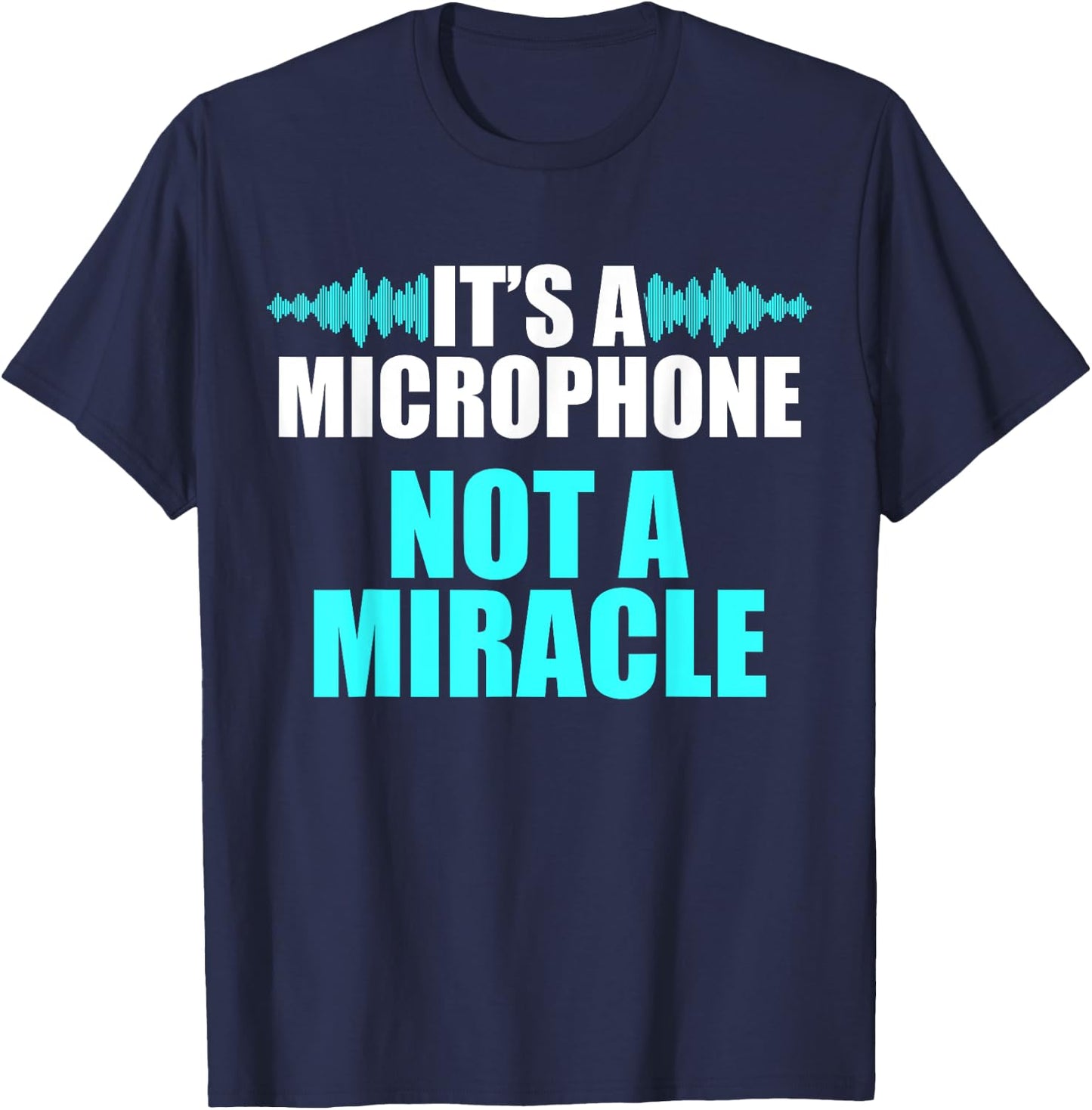 Church Sound Guy Microphone Audio Tech Engineer T-Shirt - T-Shirt | Navy