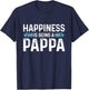 Happiness is Being a Pappa Funny Father's Day Dad Grandpa T-Shirt - T-Shirt | Navy