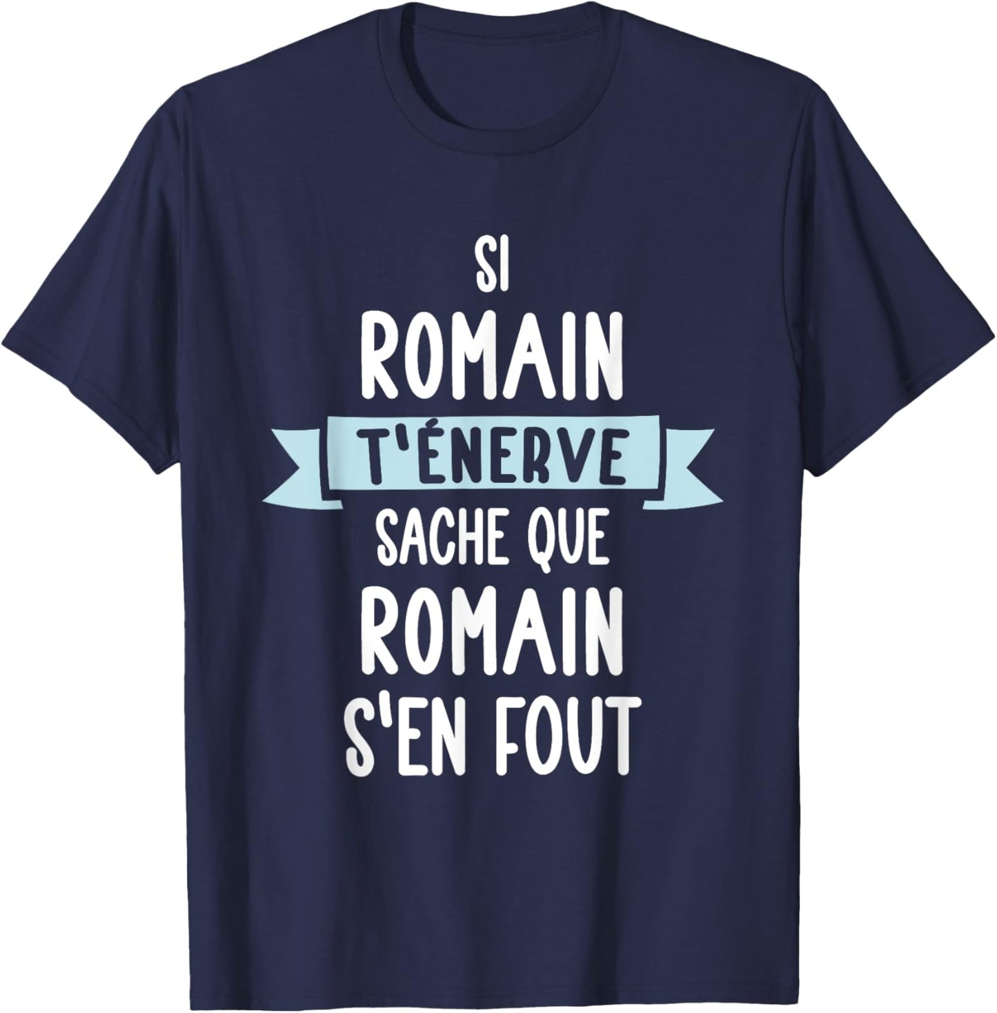 Gift Man Humour Name Personalized Roman , Black, S T-Shirt - T-Shirt | Navy