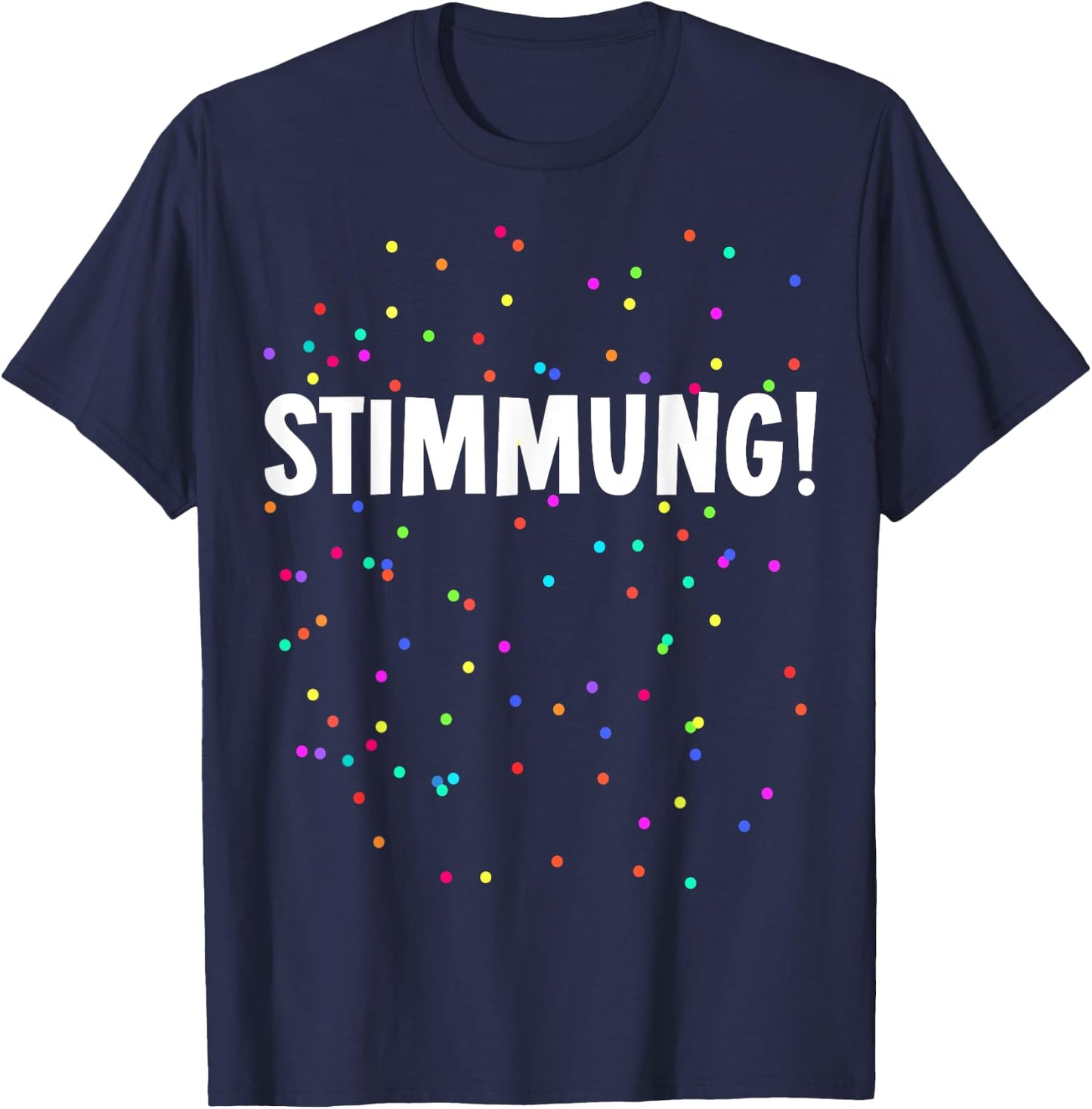 Mood Confetti Costume for Carnival Party , black T-Shirt - T-Shirt | Navy