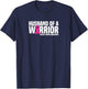Husband of a Warrior Pink Ribbon Breast Cancer Awareness T-Shirt - T-Shirt | Navy