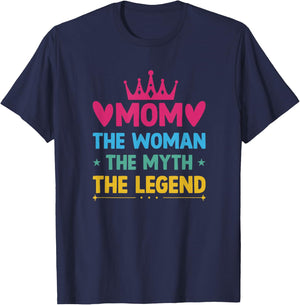 Mom Woman Myth Legend T-Shirt - T-Shirt | Navy
