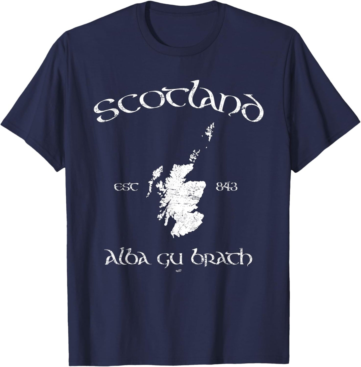 Scotland map - scottish national pride vintage T-Shirt - T-Shirt | Navy