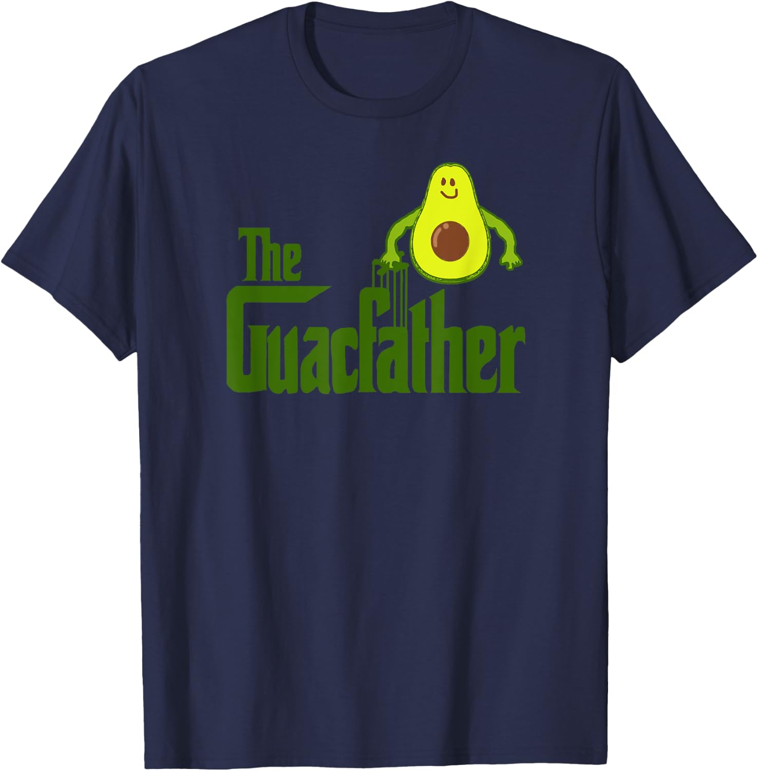 The Guac Father Funny Guacamole Avocado T-Shirt - T-Shirt | Navy