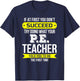 P.E. Teacher T Shirt If at first you don't succeed Funny Men Women Kids T-Shirt - T-Shirt | Navy