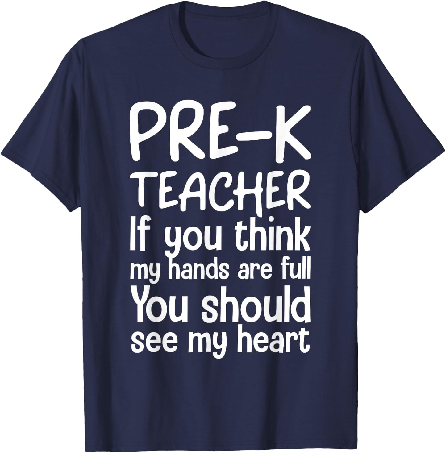 Pre-K Teacher Design Women Pre Kindergarten Teacher T-Shirt - T-Shirt | Navy