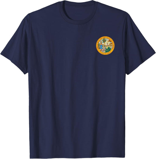 Florida State Seal Flag T-Shirt - T-Shirt | Navy