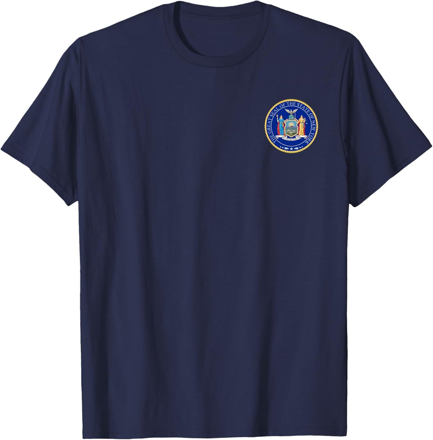 New York State Seal Flag T-Shirt - T-Shirt | Navy