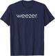 Weezer Classic with Logo , Black, S T-Shirt - T-Shirt | Navy