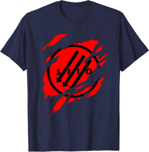 SFIO French Section of Workers' International 3D Effect , Black, S T-Shirt - T-Shirt | Navy