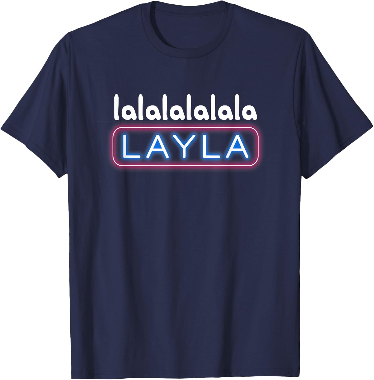 Lalalalalala Layla Jünger Geiler Malle JGA Party Layla Malle T-Shirt - T-Shirt | Navy