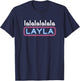 Lalalalalala Layla Jünger Geiler Malle JGA Party Layla Malle T-Shirt - T-Shirt | Navy
