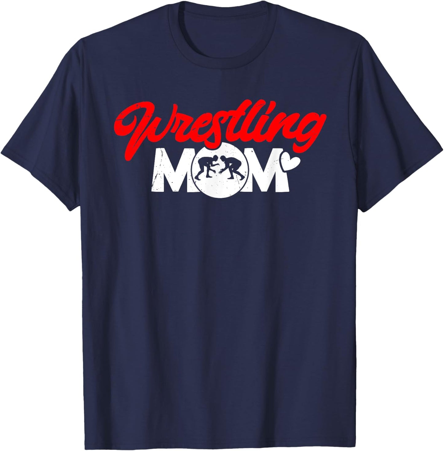 Wrestling Mom Wrestler Mama T-Shirt - T-Shirt | Navy