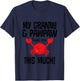 Kids My Granny And Pawpaw Love Me Grandchild Crab T-Shirt - T-Shirt | Navy