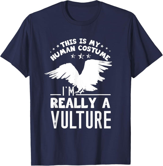 Human Costume Turkey Vulture Bird Vulture Lover Vulture T-Shirt - T-Shirt | Navy