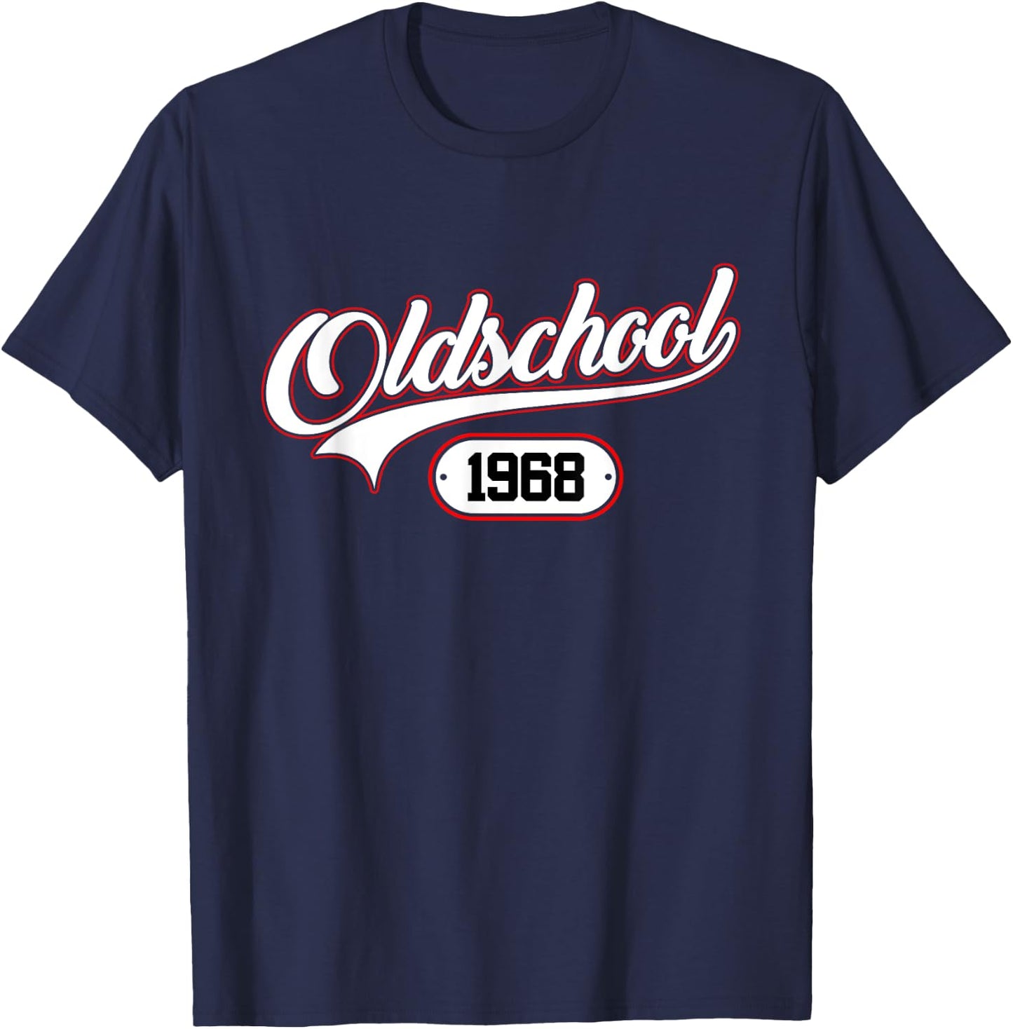 Oldschool 1968 Jahrgang Geburtsjahr Geburtstag Birthday T-Shirt - T-Shirt | Navy