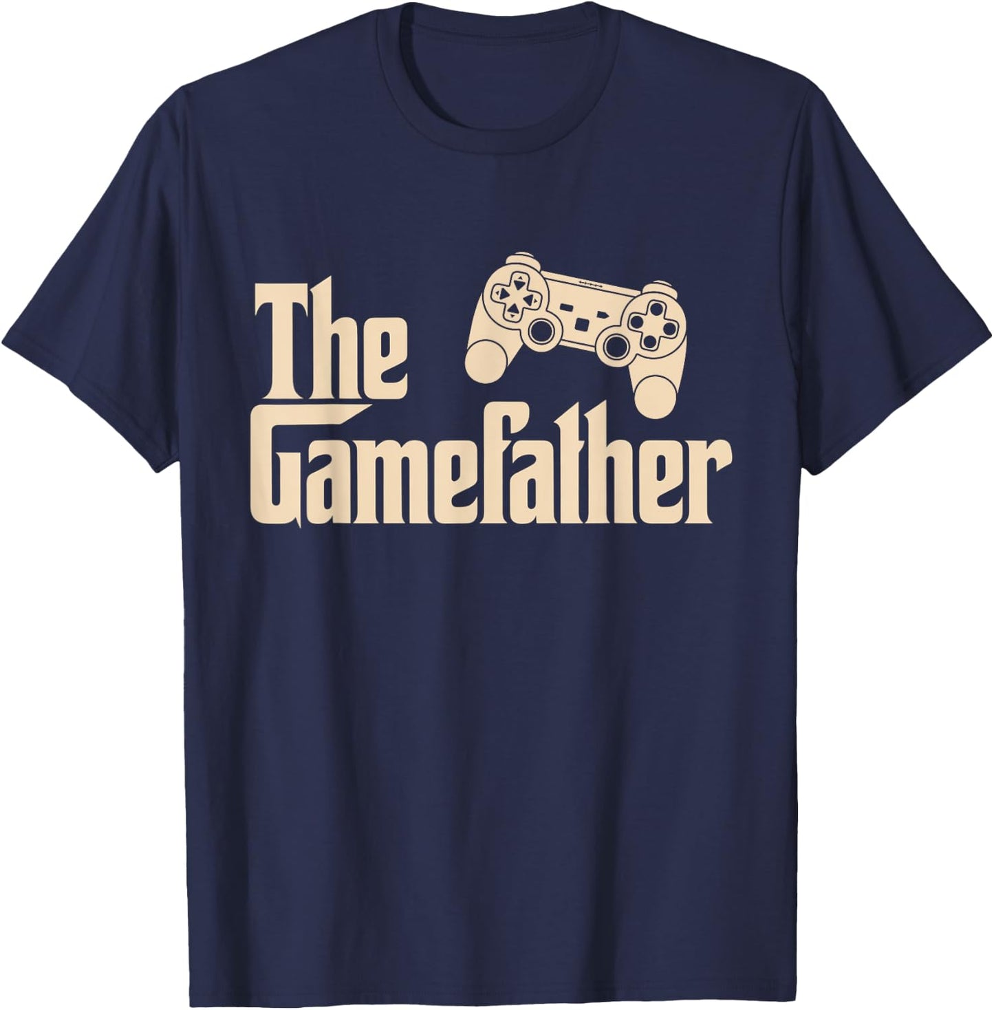 Fathers Day The Gamefather Funny Gamer Dad Gaming Lovers T-Shirt - T-Shirt | Navy