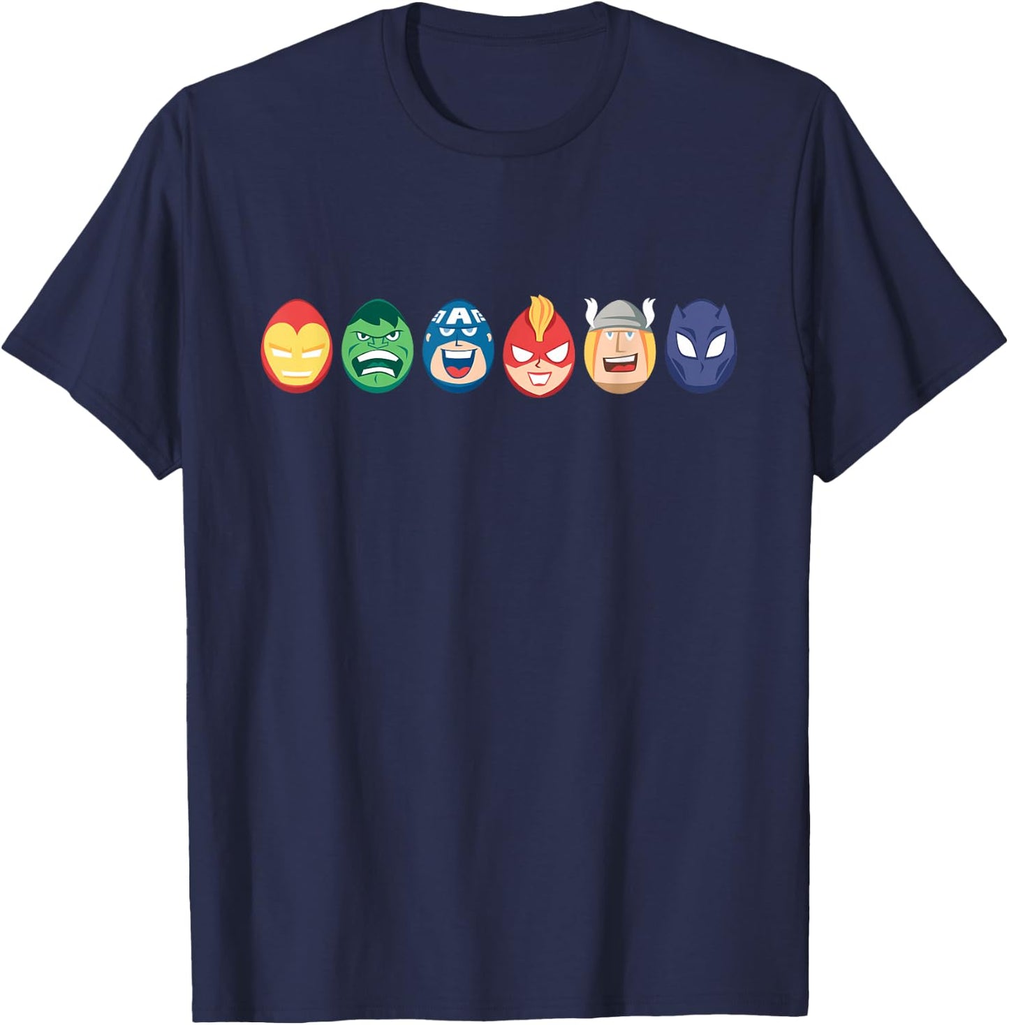 Marvel Avengers Super Heroes Toony Easter Eggs T-Shirt - T-Shirt | Navy