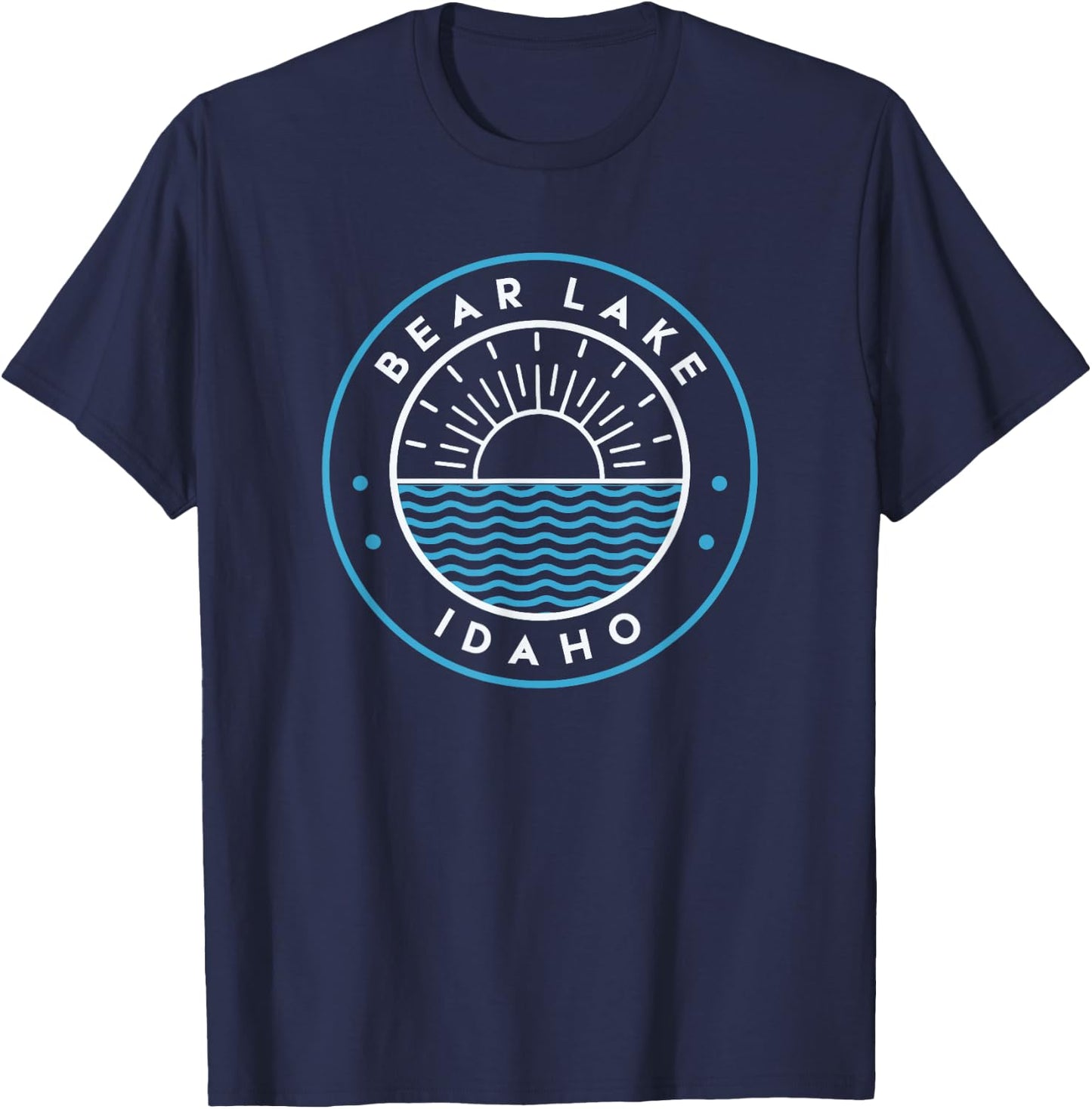 Bear Lake Idaho Outdoors Vintage T-Shirt - T-Shirt | Navy