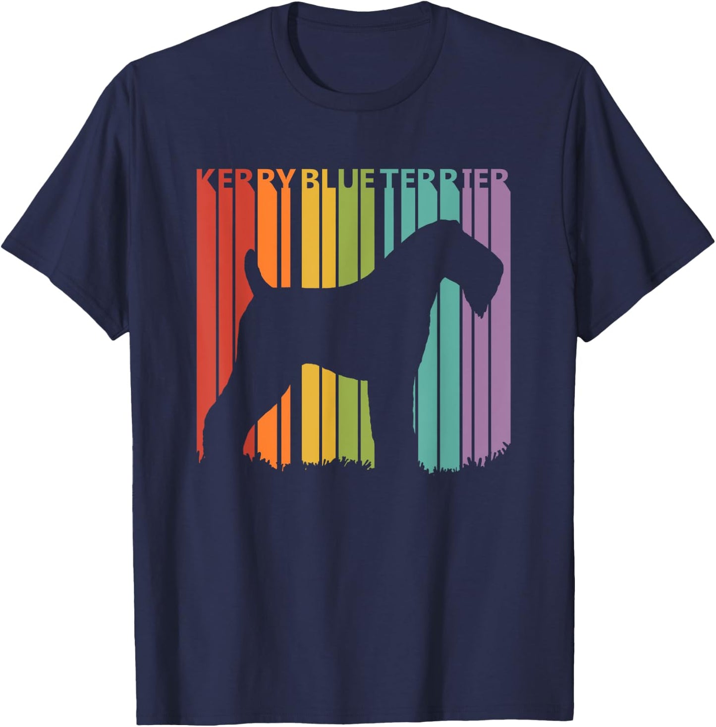 Kerry Blue Terrier Shirt - Kerry Blue Terrier Dog Women Girls Kids T-Shirt - T-Shirt | Navy