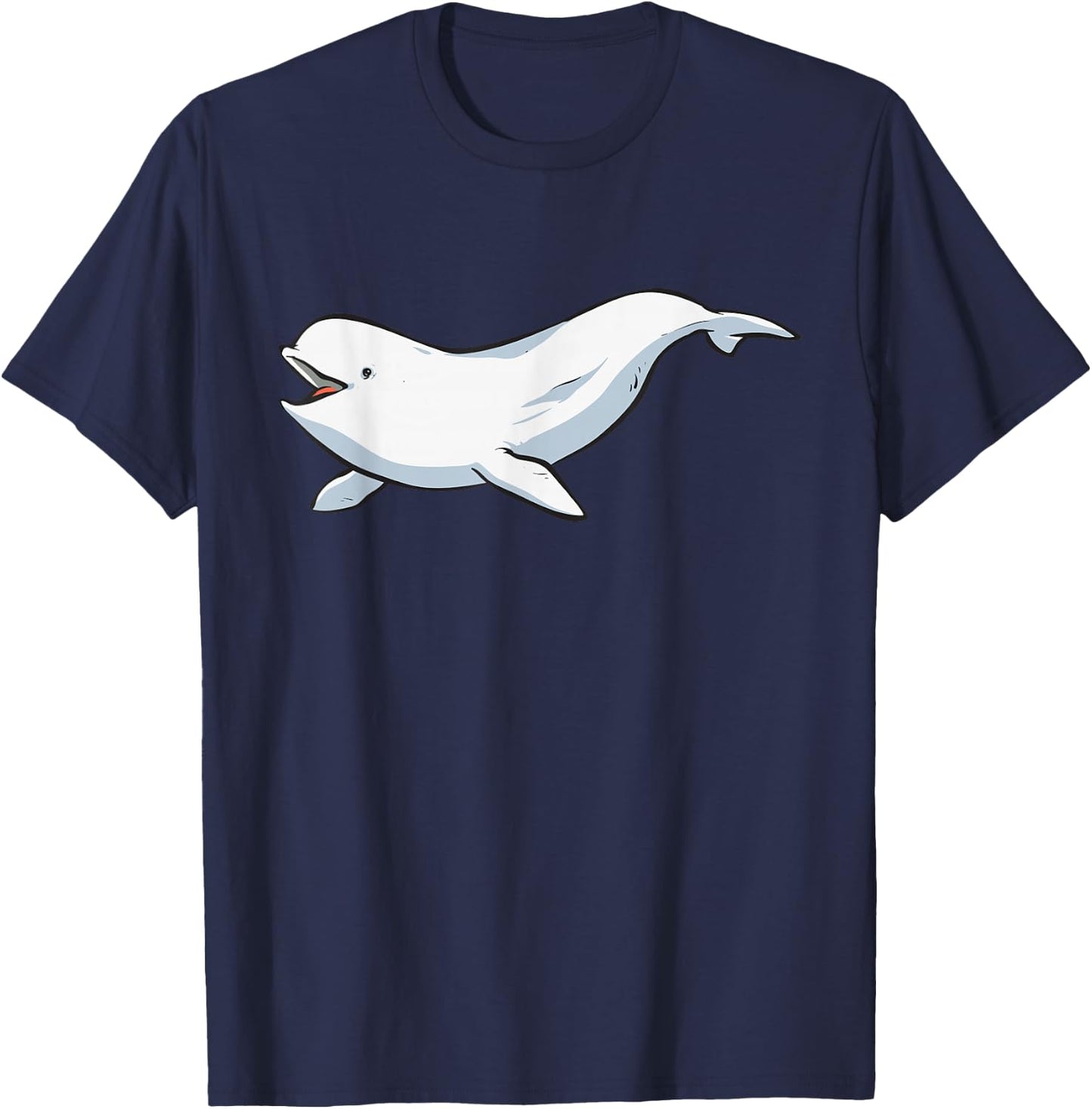 Beluga Whale T-Shirt - T-Shirt | Navy