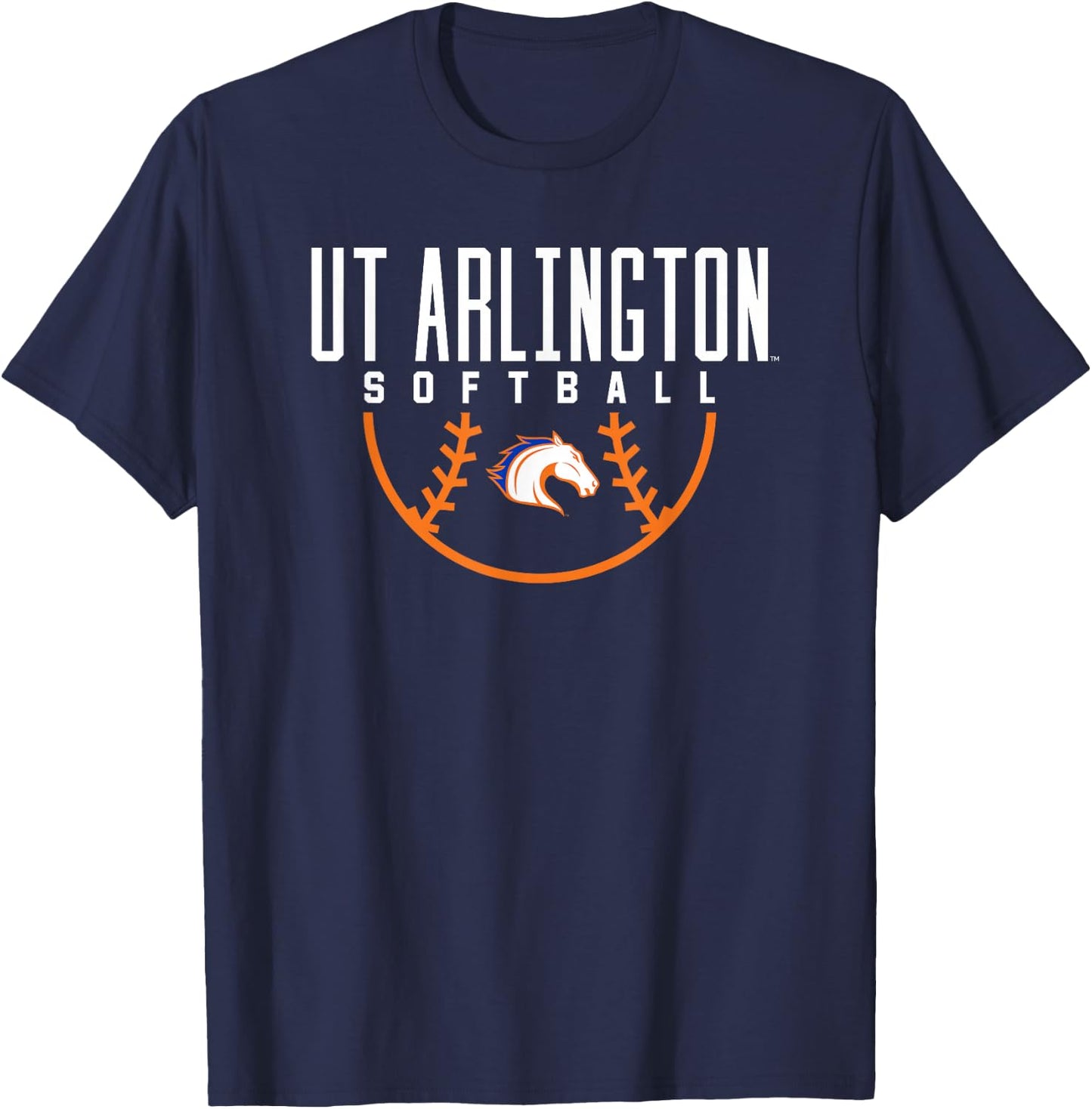 University of Texas at Arlington UTA Mavericks Softball T-Shirt - T-Shirt | Navy