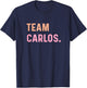 Team Carlos Name , black T-Shirt - T-Shirt | Navy