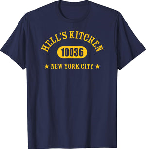 HELL’S KITCHEN 10036 NEW YORK CITY / NYC Athletic Design T-Shirt - T-Shirt | Navy