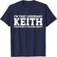 Keith Personal Name Funny Keith T-Shirt - T-Shirt | Navy